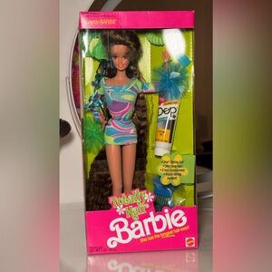 New with Box Barbie Totally Hair Brunette 1991